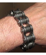 Tough Guy Bad Ass Goth Punk Biker Motorcycle Chain Charm Bracelet 41 40 ... - $26.05 CAD