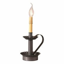 Candlestick electric light in Black Tin - £46.36 GBP