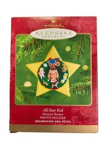 2001 Hallmark Keepsake All-Star Kid Photo Holder Christmas Holiday Ornament - £4.40 GBP