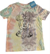 NEW Disney Minnie Mouse T Shirt Girl Size XL 14-16 Tie Dye Sketch Top Pa... - $11.86