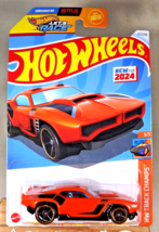 2024 Hot Wheels #217 HW Track Champs 5/5 RAVENGER S/T Orange w/Black OH5 Spokes - $7.75