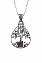 Nano Sim Old Bible Silver Pendant Tree of Life with Drop Frame - $145.08+