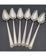 Anniversary 1923 Set of 6 Demitasse Fruit Spoons 1847 Rogers Bros Silverplate - $34.32