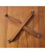 RARE VINTAGE FOLDING WOOD TENNIS RACKET Tension Frame Holder - $17.77