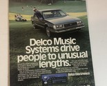 Delco Music Print Ad Advertisement 1986 pa10 - $6.92