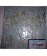Vtg Tie Tie Dove Wedding Wishes Gift Wrap 2 29in x 20 in Sheets New in W... - $8.21 CAD