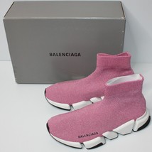 Balenciaga Speed 2.0 LT Pink Metallic Sock Sneaker size US 9 EU 39 MSRP ... - $795.99