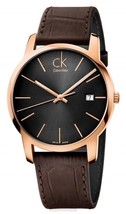 Calvin Klein K2G2G6G3 Core Collection City Acero y oro rosa PVD Cuarzo para... - £123.18 GBP