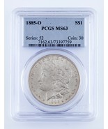 1885-O Plateado Morgan Dólar Graduado Por Calidad Como MS63! Hermoso Morgan - €112,35 EUR