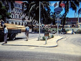 1962 Busy Rawson Square Lumber Truck Nassau Bahamas Kodachrome 35mm Slide - £4.28 GBP