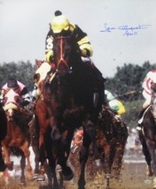 Jean Cruguet signed Kentucky Derby Horse Racing 16x20 Photo Vertical w/ ... - $68.95