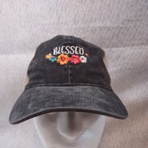 David &amp; Young Blessed  Distressed Mesh SnapBack Trucker Hat Cap Flowers - $10.84