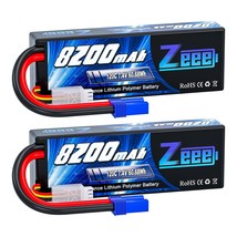 2S Lipo Battery 8200Mah 7.4V 120C Hard Case Rc Car Battery With Ec5 Plug For 1/8 - £118.14 GBP