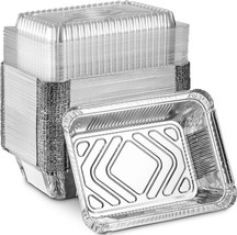 Montopack Disposable Takeout Pans With Clear Lids | 2Lb Capacity Aluminum Foil - $35.95