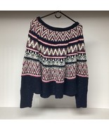Anthropologie Sleeping on Snow Midland Nordic Fair Isle Cape Sweater M/L... - $426.35 MXN