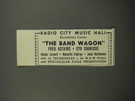 1953 The Band Wagon Movie Ad - Radio City Music Hall Rockefeller Center - £14.44 GBP
