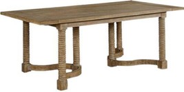 Dining Table Woodbridge Canyon Serpentine Stretchers Multi-Ringed Turned - £3,892.06 GBP