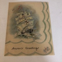 Vintage Christmas Card Season Greeting Box4 - £2.98 GBP