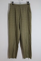 Vtg Gloria Vanderbilt 10 Silk Cotton Patterned High Waist Pants - £19.42 GBP