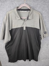 Travis Mathew Gray Light Dark Polo Golf Shirt XL Large Polyester Blend - £16.98 GBP