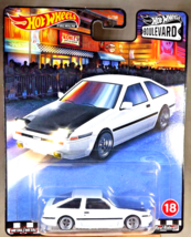 2021 Hot Wheels Premium Boulevard #18 TOYOTA AE86 SPRINTER TRUENO White ... - $21.00