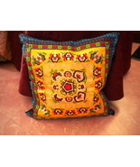 Embroidered Cotton Decorative Cushion Cover Case: yellow backsplash - £17.53 GBP