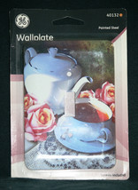 Single Switch Painted Steel Switchplate Teapot Tea Cup 40132 Wallplate C... - $5.99