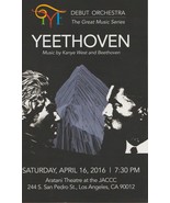 YEETHOVEN Program Yeezus, Kanye West, Yeezy YMF Orchestra Aratani Theatr... - £78.85 GBP