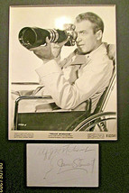 ALFRED HITCHCOCK &amp; JAMES STEWARD (REAR WINDOW) RARE AUTOGRAPH &amp; PHOTO - $2,376.00