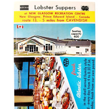 1960s New Glasgow Recreation Centre Lobster Supper Advertisement PEI Can... - $378.90 MXN