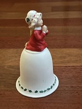 Vtg 1980 Holly Hobbie Bisque Porcelain Bell Praying Figurine Christmas Blessing - £9.40 GBP
