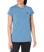 adidas Women&#39;s Sport Tee, Altered Blue/Black, X-Small - $20.79
