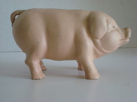 Pink Iron Piggy Bank - $15.00