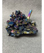 Rainbow Quartz Crystal Cluster Rock Fossil 206 Grams KG JD - $19.79