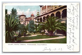 Hotel Green Courtyard Riverside California CA UDB Postcard W5 - $3.91