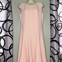 Chadwicks of Boston pearl trim light pink dress size 10 - £14.88 GBP