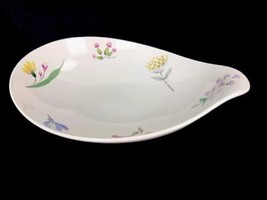 Vintage Mid Century Modern MCM Hallcraft Eva Zeisel Bouquet Salad Serving Bowl - $32.68