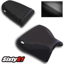 Suzuki GSXR 1000 Seat Covers 2001 2002 Black Suzuki Luimoto Front Rear G... - $111.08