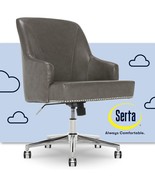 Serta Leighton Home Office Chair with Memory Foam, Height-Adjustable Des... - £264.41 GBP