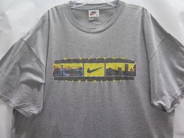 Vtg Nike NikeTown 90s Portland Marathon 5 Miler Mens XL USA Made Tag  2 Sided - £63.48 GBP