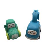 Welling Play Vehicles Pull Back Push Forward Green Tractor &amp; Blue Forklift - $7.95