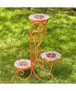 Zaer Ltd. Mosaic Tile Furniture (3 Pot Plant Stand, Saint Petersburg Ora... - £74.71 GBP