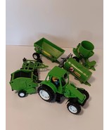 MIXED FARM EQUIPMENT LOT OF 6 TOYS TRAILER HARVEST TRACTOR DAMAGE MISSIN... - $345.54 MXN