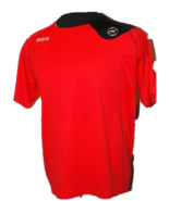 Mitre Soccer Men&#39;s Lightweight Polyester Dri Fit Red Jersey Style Crew T... - £12.73 GBP