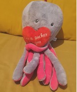 Sainsbury&#39;s Octopus Grey  Sucker Love Plush Soft Toy 18&quot; - £14.15 GBP