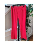 Express Columnist Pants Women&#39;s 2R Red Stretch Trousers Slim Fit Work Ca... - $494.76 MXN