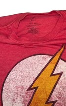 DC Comics The Flash Logo T Shirt Mens M Red Distressed Graphic Tee image 5