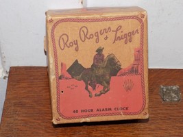 Vintage Roy Rogers &amp; Trigger 40 Hour Alarm Clock BOX ONLY! - $143.55