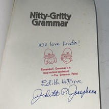 Nitty-Gritty Grammar SIGNED Edith H Fine &amp; Judith P Josphson 1998 TPB 1ST/1ST - £17.57 GBP