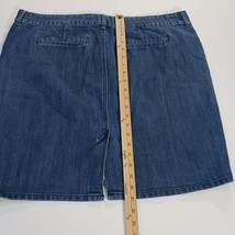 Old Navy Denim Jean Skirt Women's Size 18 Back Slit Blue Trouser Skirt RN#54023 image 7